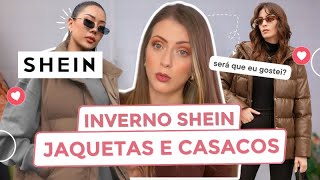 COMPRINHAS DE INVERNO SHEIN  Comprei jaquetas e casacos inverno SHEIN 2024 tendências inverno [upl. by Lenahs]