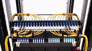 1U Rack Mount Fiber Optic Patch Panel Cabling Solution  FS [upl. by Savinirs]