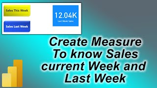 Calculate Sales This week and Last Week using a Button in PowerBI  MI Tutorials [upl. by Cindy]