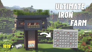 How to Make Iron Farm in Minecraft 121 Java And Bedrock [upl. by Acirrehs]