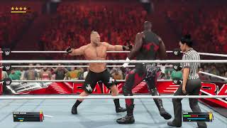 WWE Brock Lesnar vs Omos [upl. by Chamberlain]