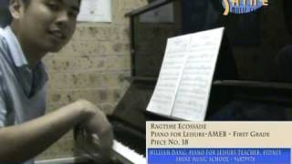 William Dang Sydney Piano Teacher  AMEB Piano for Leisure First Grade  Ragtime Ecossaise [upl. by Friday]