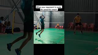 Badminton Deception Drop Shot Shocked Opponent deception Badminton [upl. by Omolhs]