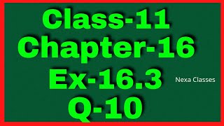 Ex163 Q10 Class 11  Probability  NCERT Math  Q10 Ex 163 Class 11 Math Class 11 Ex 163 Q10 [upl. by Yziar151]