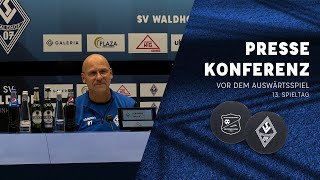 3 Liga  13 Spieltag  SpVgg Unterhaching  SV Waldhof  Pressekonferenz vor dem Spiel [upl. by Nyraa]