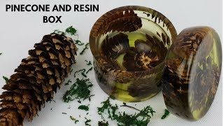 Pinecone and epoxy Resin box [upl. by Nizam]