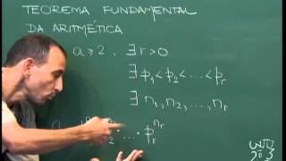 Aritmética  Aula 10  Números primos  Teorema Fundamental da Aritmética [upl. by Nadeen]