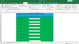 comment créer un formulaire de saisie avec excel [upl. by Shelburne]