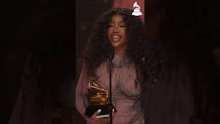 SZA Wins Best RampB Song At 2024 GRAMMYs sza snooze sos [upl. by Enilrahc]