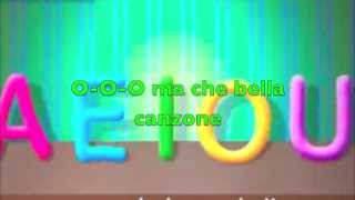 La canzone delle vocali  Aeiou  Canzoni per bambini con testo [upl. by Dowd]