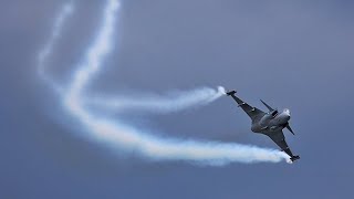 Swedish Air Force  SAAB JAS39C Gripen display  Sola Airshow 2024 [upl. by Wallace]