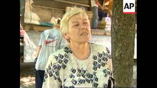 SERBIA FOOD AID FOR KOSOVAR SERB REFUGEES [upl. by Solahcin]