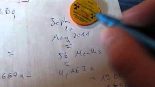 efficiency calculations for a geiger mueller counter  tube gamma scout [upl. by Ayor]