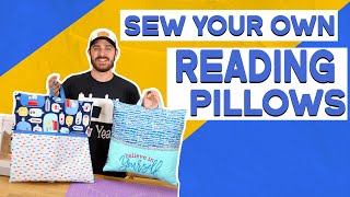 How to Sew a Reading Pillow  Easy Sewing Project [upl. by Ahsikad]