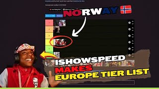 ISHOWSPEED Makes EUROPE TIER LIST 😱 [upl. by Soilissav]