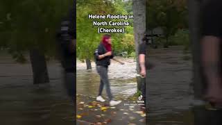 Flooding in Cherokee North Carolina from Helene [upl. by Vani200]