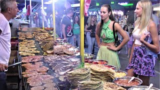 Street Food in Serbia Burgers and Grilled Meat Paradise Rostiljijada Grill Festival Leskovac [upl. by Ainud]