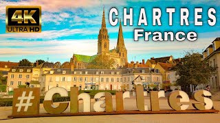 Chartres France 2022  Walking Tour 4K [upl. by Etsyrk484]