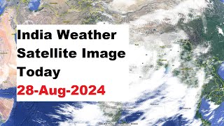 India Weather Satellite Image Today 28Aug2024  India Weather imd [upl. by Jacquenette539]