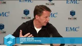 Jeremy Burton EMC  EMC World 2015 [upl. by Eihtur]