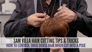 How To Control Thick Dense Hair When Its Cut Into a Pixie [upl. by Schaffel]