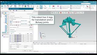 Delta Robot by Siemens Tecnomatix Process Simulation 2301 [upl. by Esinev]