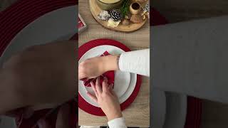 xmas2024 napkinfold ideas youtubeshorts [upl. by Wanda]