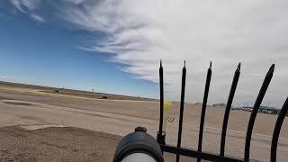 9th Bomb Squadron Rockwell B1 Lancer Bomber visits Amarillo Texas [upl. by Ailadi]