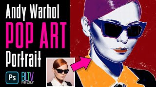 Photoshop How to Recreate the Look of Andy Warhol Pop Art Silkscreen Portraits [upl. by Iphagenia]