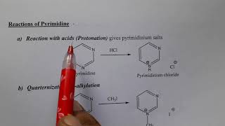 PYRIMIDINE  Synthesis Reactions and Medicinal uses [upl. by Eiznekam806]