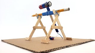 Build a Mini Trebuchet  STEM Activity [upl. by Atisusej]