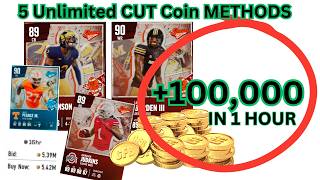 5 METHODS TO GET UNLIMITED COINS  EA College Football NCAA 25 Ultimate team tips [upl. by Hayilaa640]