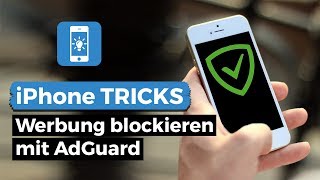 Werbung blockieren am Handy  AdBlocker fürs iPhone  AdGuard [upl. by Wynne]