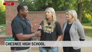 Zip Trip Chesnee Chesnee High School Student Body President Carter McClain amp Director of Guidance A [upl. by Yelekreb910]