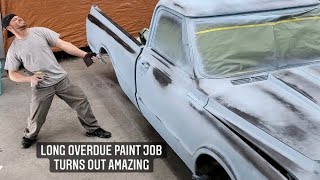 Patina paint on my 68 c10 blueberryc10 [upl. by Britt]