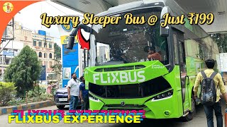 😲வெறும் ₹199 ரூபாய்க்கு Luxury Sleeper Bus 😲😮ஆ Bangalore to Salem Flixbus Experience Tamil [upl. by Zohara]