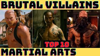 TOP 10 Brutal And Skilled Villains In MARTIAL ARTS Movies [upl. by Inoy]