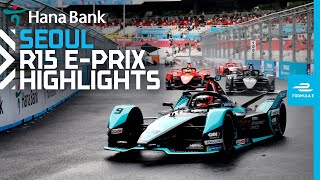 A WETDRY RACE  2022 Hana Bank Seoul EPrix Round 15 Highlights [upl. by Chaffin]