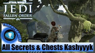 Jedi Fallen Order  All Secrets amp Chests Locations in Kashyyyk [upl. by Chadburn]