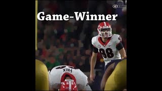 UGA kicker Rodrigo Blankenship 2017 Season Highlight Film [upl. by Tteraj484]