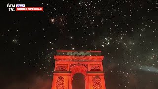 Nouvel An 2023 les images du feu d’artifice des ChampsÉlysées [upl. by Calendra906]