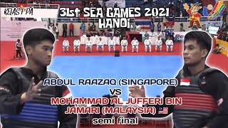 A Raazaq SGP VS Moh Al Jufferi MYS  31st Sea Games Pencak Silat 2021 Kelas F Pa [upl. by Burbank]