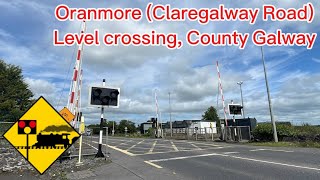 600 SUBSCRIBER SPECIAL Oranmore Claregalway Road Level crossing Galway [upl. by Ainalem]