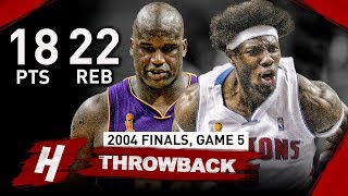 The Game Ben Wallace DESTOYED Shaquille ONeal Full Game 5 Highlights vs Lakers 2004 Finals  CRAZY [upl. by Pirbhai]