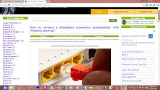 Connect the broadband connection automatically with Windows startup [upl. by Etterraj534]
