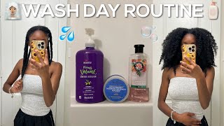 My Updated Natural Hair Wash Day Routine For Long Healthy Hair Growth 2023 🧖🏾‍♀️🧴🧼🚿 [upl. by Elbertine]