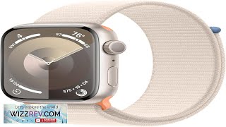 Apple Watch Series 9 GPS 45mm Smartwatch with Starlight Aluminum Case Review [upl. by Sudbury]