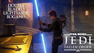 Star Wars  Jedi Fallen Order  Double Bladed Lightsaber  Bogano [upl. by Shantee]