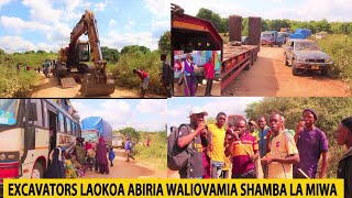 EXCAVATORS LAOKOA ABIRIA WALIOVAMIA SHAMBA LA MIWA [upl. by Adnilemreh]