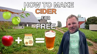 how to make cider for almost free offgridliving offgrid offgridlife homestead farm farmlife [upl. by Hsitirb]